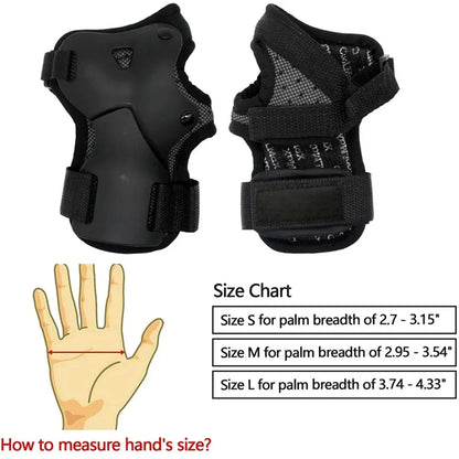 Snowboard & Ski Wrist Guard – Palm Protector Brace for Comfort, Impact Resistance & Wrist Support