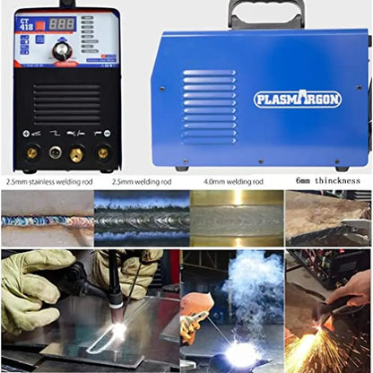 3-in-1 Plasma Cutter & TIG/Stick Welder Combo – 180A Arc Cutting Torch for Aluminum, Stainless Steel & Nickel