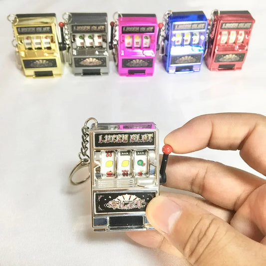 Fruit Machine Slot Keychain – Trendy Creative Car Pendant & Gift Accessory