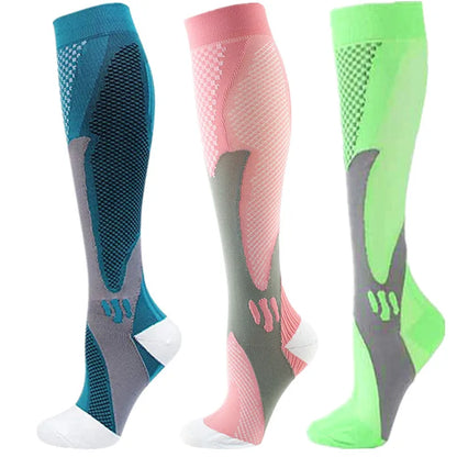3 Pairs Compression Socks 30 mmHg — S-XXL Medical Socks for Edema, Diabetes & Varicose Veins