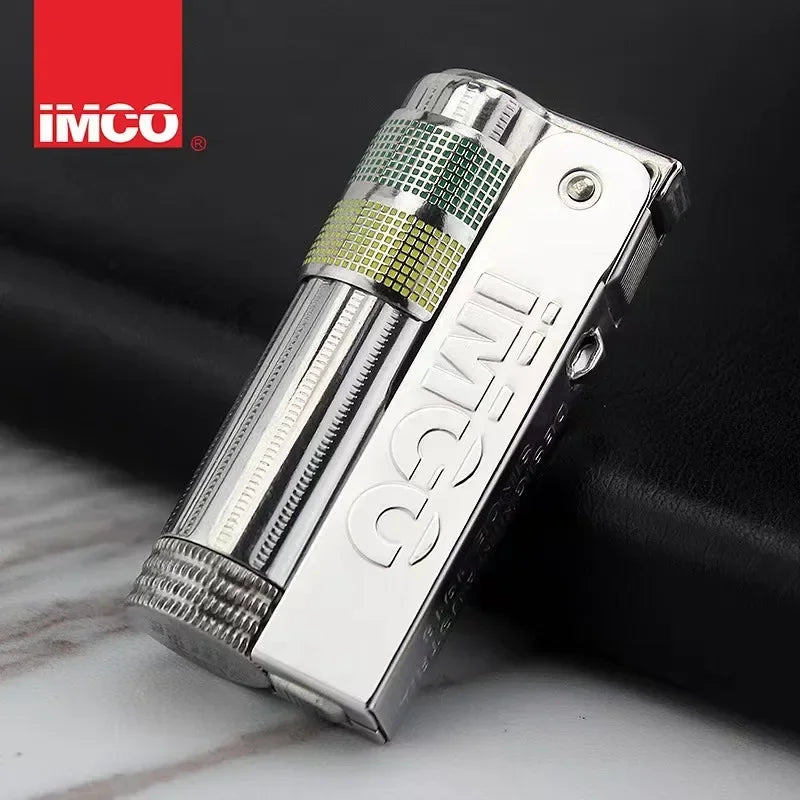 IMCO Aiku 6700 Metal Lighter – Austrian Retro Trench Design, Windproof Kerosene Lighter for Men’s Smoking Gift
