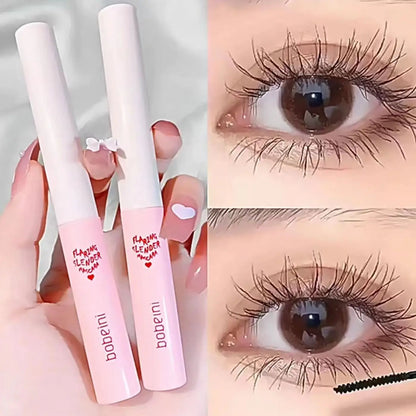 Brown Matte Mascara with Ultra-Fine Brush — Waterproof, Fast-Dry, Natural Curling & Lengthening Eyelashes Cosmetics