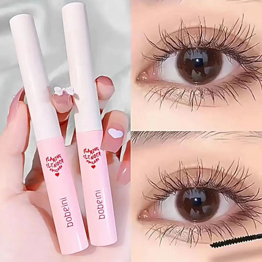 Brown Matte Mascara with Ultra-Fine Brush — Waterproof, Fast-Dry, Natural Curling & Lengthening Eyelashes Cosmetics