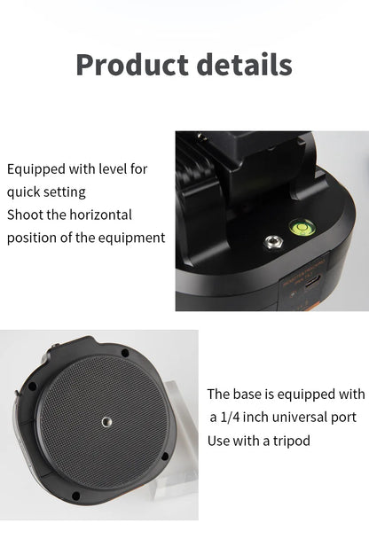 Thermal Imaging Camera Automatic Bracket - Remote Panning, Animal Observation, 2kg Load Capacity, Face Following Head Stabilizer