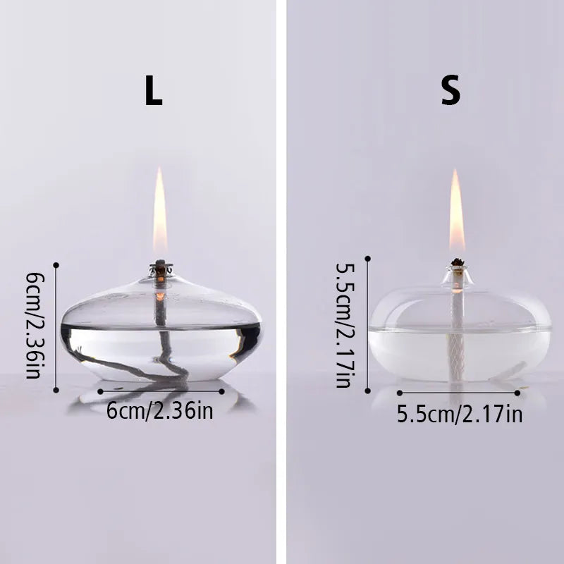 Transparent Glass Round Candle Holder: Elegant Table Decoration for Christmas, Valentine's Day, Wedding Dinners & More