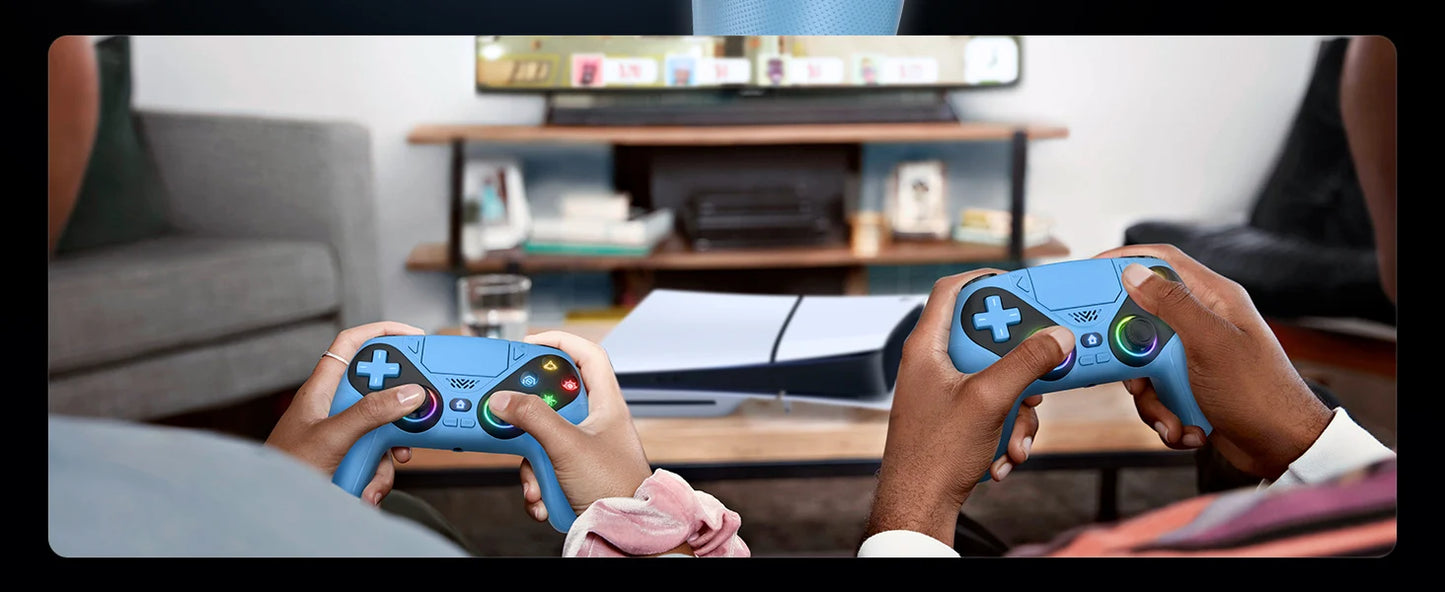Wireless Bluetooth Gamepad Controller – Dual Vibration Turbo for PS5, PS5 Pro, PS5 Slim & PC