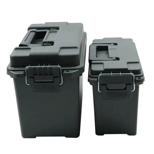Plastic Ammo Box – Lightweight High-Strength Bullet Storage Case, Weapons Safe, Ammo Can Crate Accessory