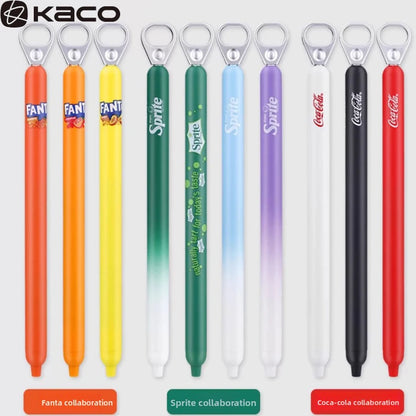 KACO Lingyue Pull-Tab Gel Pens - Multi-Color Quick-Dry Smooth Writing Stationery Collection