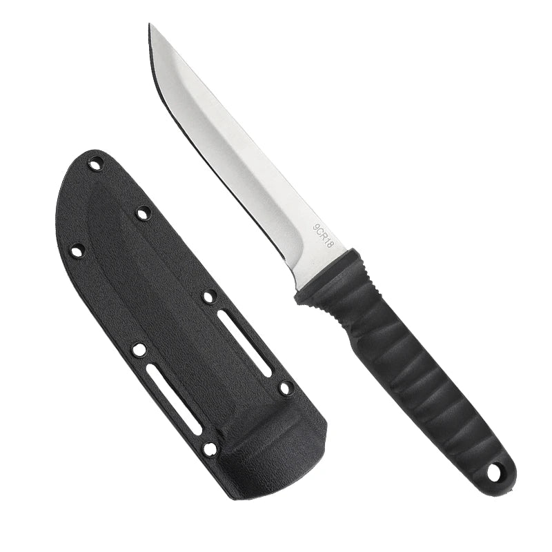 5Cr15Mov Stainless Steel Meat Cleaver & Boning Knife – Sharp Fishing Knife with Holster, Multifunctional Vegetable Peeler