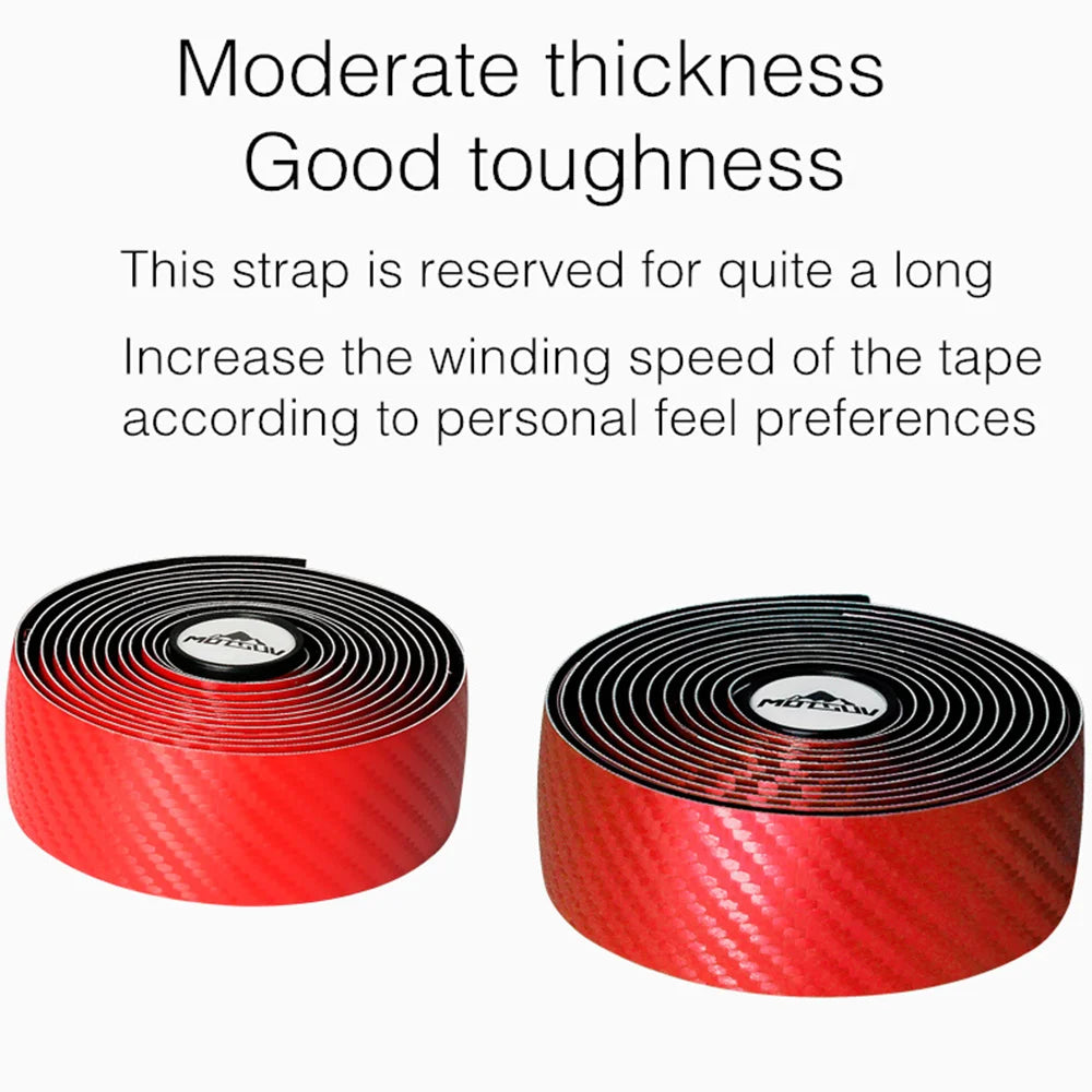 Bicycle Handlebar Tape – Anti-Vibration PU EVA Non-Slip Breathable Road Bike Bar Wrap for Racing