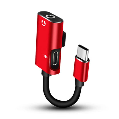 Type-C to 3.5mm Jack Adapter – Audio Splitter for Xiaomi, Huawei, USB-C Headphone Cable & Charger AUX Adapter