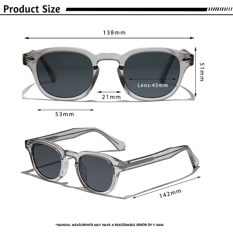CATERSIDE Retro Round Sunglasses — Luxury Punk Pin Temple Shades for Men & Women, Sports, Leisure & Party UV400 Eyewear