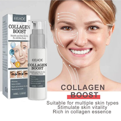 1-2pcs Collagen Boost Firming Face Essence Cream 30ml — Fade Fine Lines, Brighten & Lighten Skin, Moisturizing Serum for Women