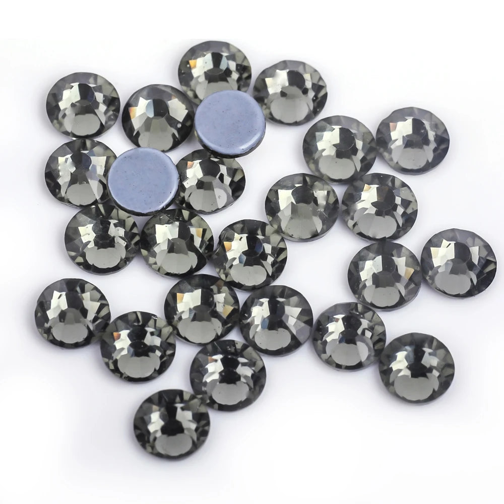 Premium Hot Fix Rhinestones – High Quality Glass Crystal Flatback Iron-On Glitter Rhinestones for Clothing & Crafts
