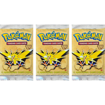 Pokémon Booster Packs Base Fossil Jungle - 11 Cards Per Pack & 36 Pack Booster Box Proxy Game Cards Collection