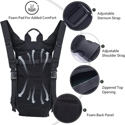 3L Waterproof Water Bag Backpack – Outdoor Sports, Cycling, Mountaineering Travel Hydration Pack
