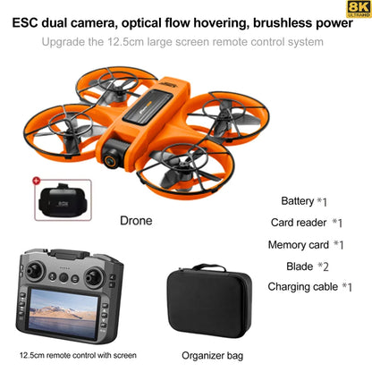 S156 GPS Foldable Drone – 8K Dual Camera, 5G WiFi, 360° Obstacle Avoidance, Brushless Motor FPV Quadcopter Toy