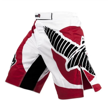 MMA Black Dragon Eagle Fight Shorts – Breathable Kickboxing Muay Thai Training Shorts, Lightweight Boxing Sports MMA Gear