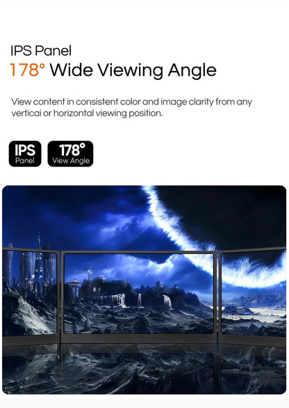 JSHIX 11.6/14/15.6 Inch Portable Monitor — 1080P Full HD IPS Second Screen for Gaming, Laptop, Phone, Switch & Xbox