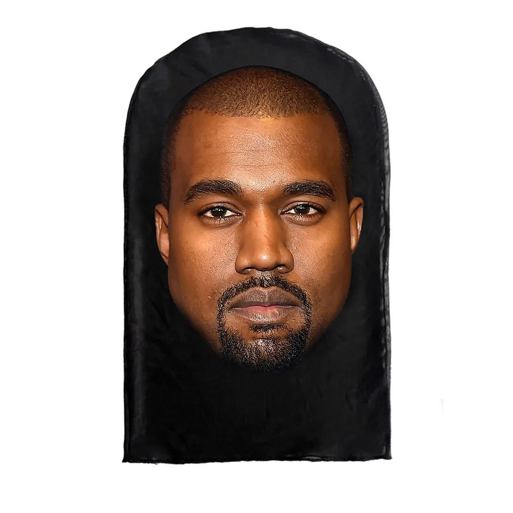 3D Printed Realistic Face Mask - Stretch Mesh Full Head Cosplay Balaclava for Role Play & Hip Hop Costume