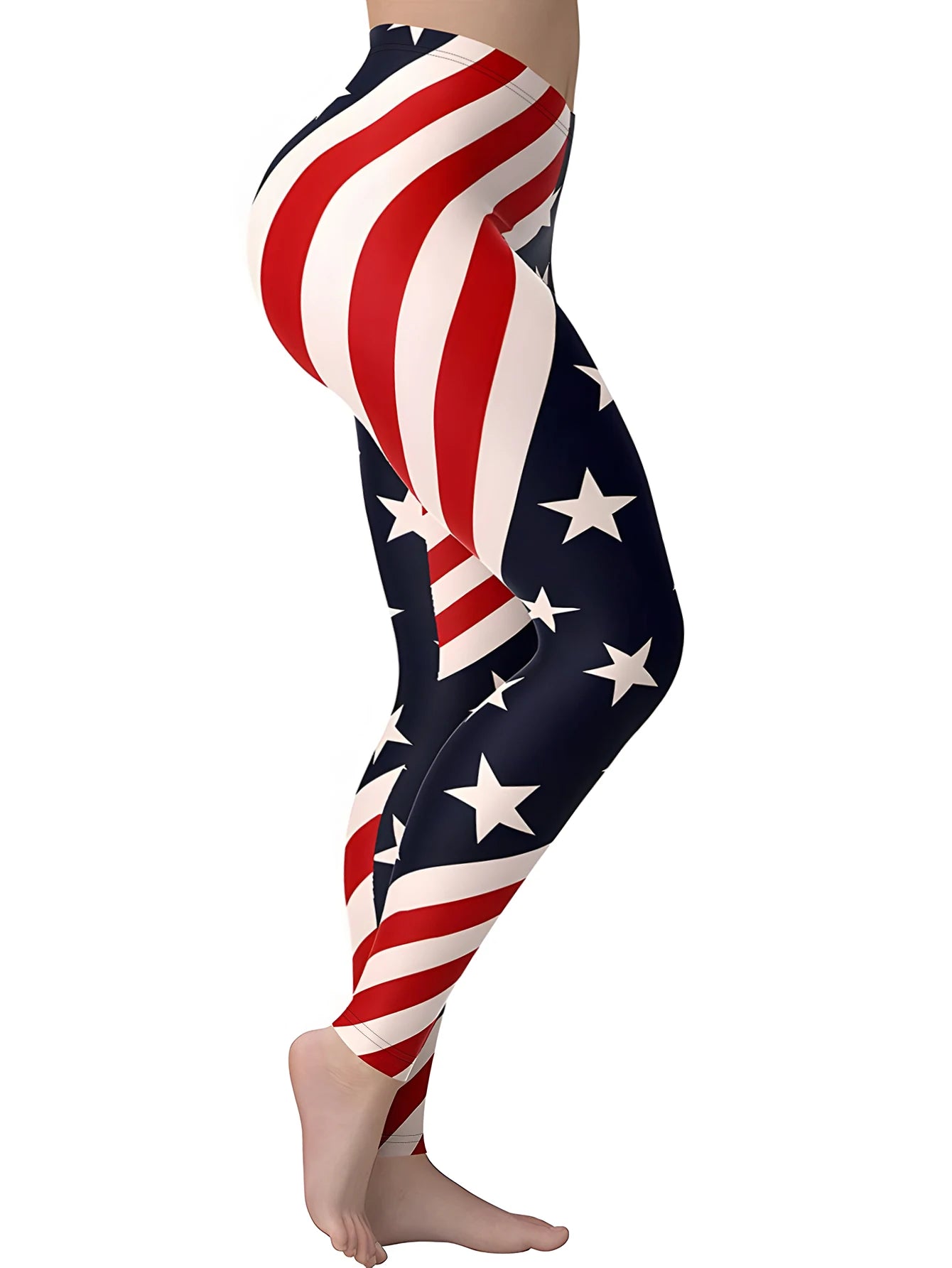 Women High Waisted Printed Yoga Leggings, Elastic Gym Sports Pants for Running Fitness & Casual Activewear Butt Lift Fit