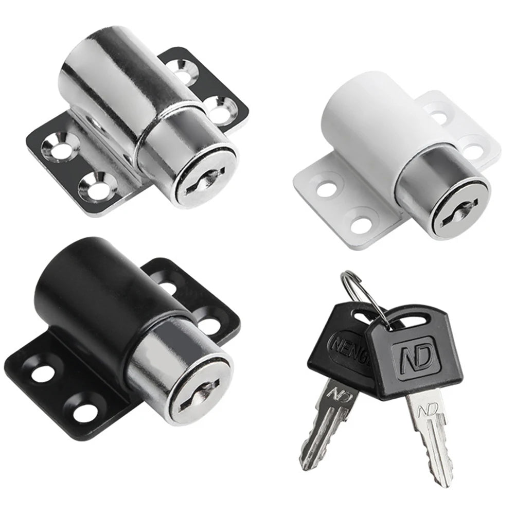 Baby Child Safety Sliding Door Window Locks - Antitheft Security Catches Set with 2 Keys