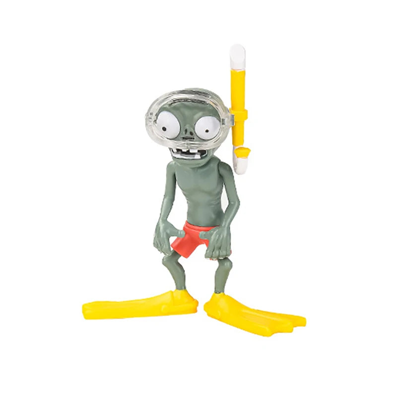 Plants vs Zombies Anime Action Figures – Peashooter & Pirate Zombie Model Set, Collectible Game Characters Kids Toy Gift Statue Figures