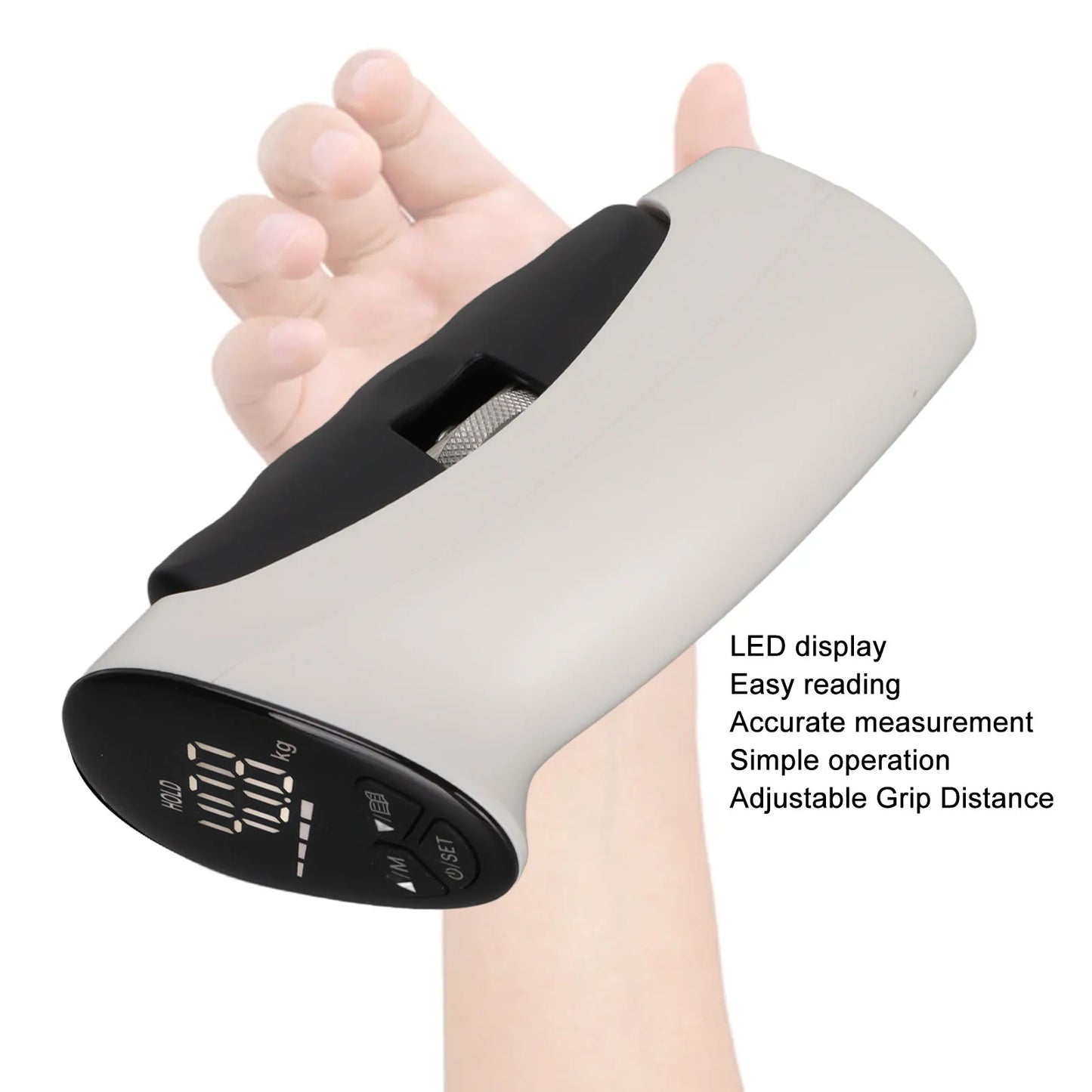 Electric Grip Dynamometer — Intelligent LED Display Hand Strength Measurement Device for Rehabilitation Training