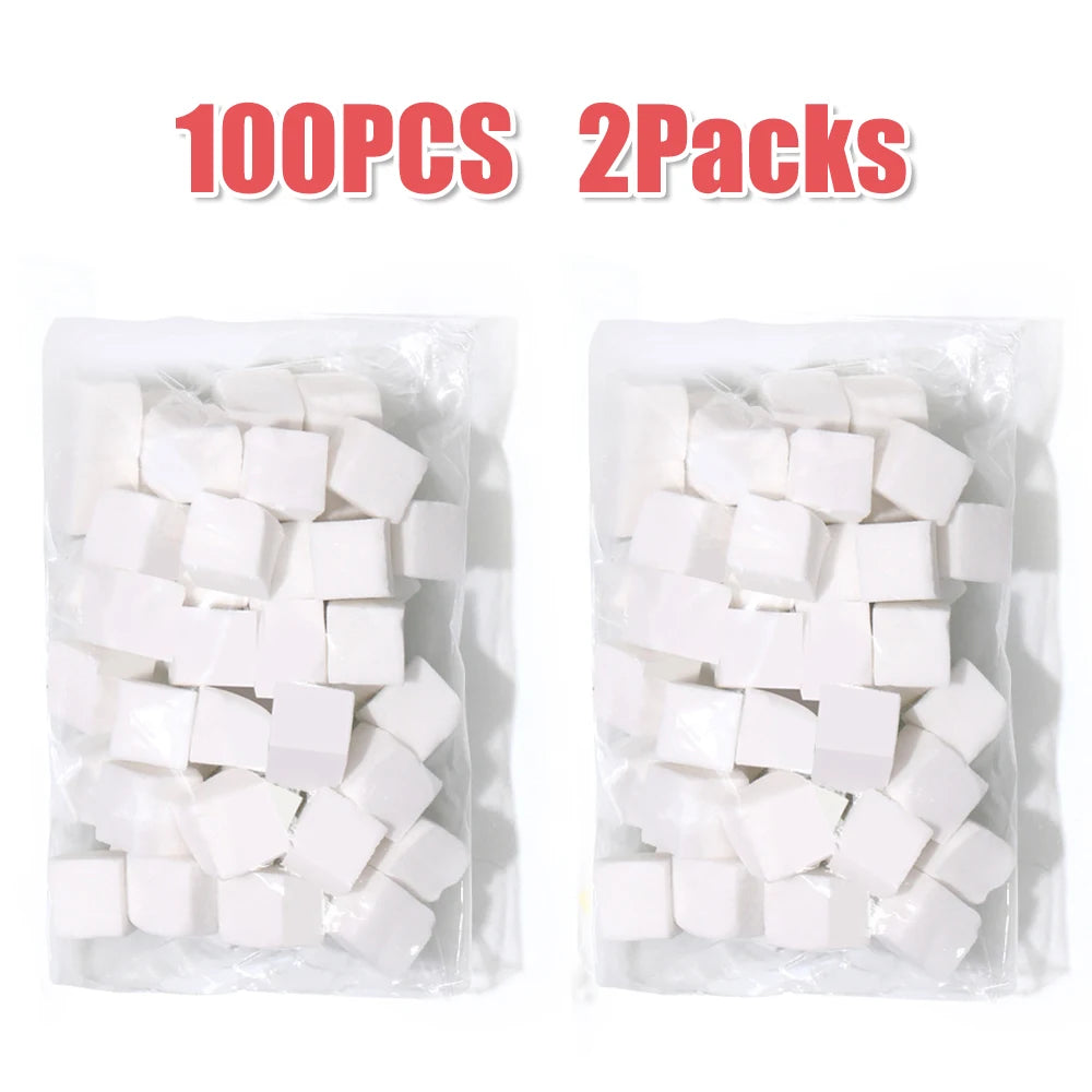 Nail Art Sponge Set - 50/300-Piece Manicure Sponge with Grabbing Pen Tool