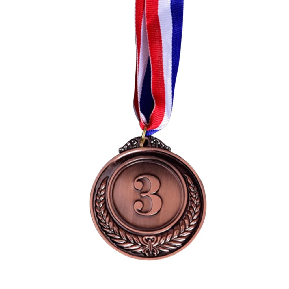 3-Piece Gold, Silver and Bronze Winner Medals - Sports Day Competition Awards for Adults, Kids, Outdoor Games, and Souvenirs