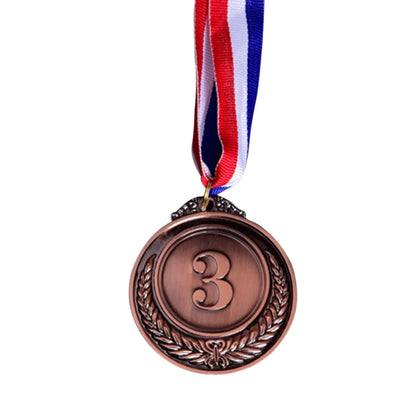 3-Piece Gold, Silver and Bronze Winner Medals - Sports Day Competition Awards for Adults, Kids, Outdoor Games, and Souvenirs
