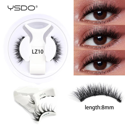 YSDO Magnetic Eyelashes – Reusable 3D Mink Winged False Lashes with Tweezer, No Glue Long-Lasting Makeup Lashes