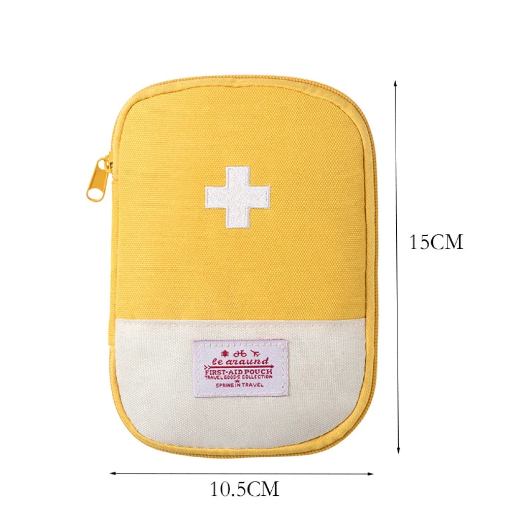 Portable Medicine Bag – Cute First Aid Kit Organizer, Medical Emergency Kit for Travel, Outdoor & Household Pill Storage