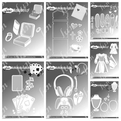 Tall Elf Metal Cutting Dies – Pine Cone Gnome Scrapbooking, Mailbox Craft Supplies for DIY Photo Albums