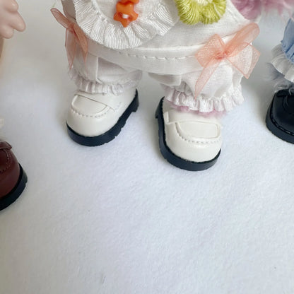 17CM Blind Box Clothes – Macaroon LABUBU Turtle Doll Accessories with Square Leather Shoes