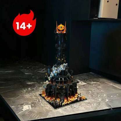5471pcs Black Tower Dark Building Blocks Set – Large MOC Model Bricks Kit Toy Gift for Boys & Adults