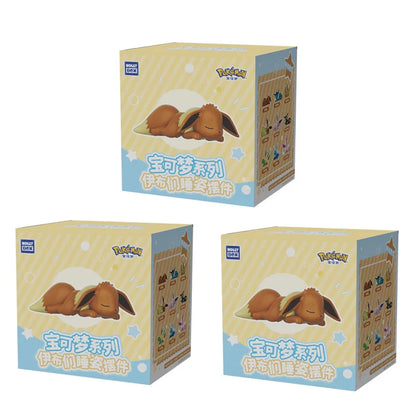 Genuine Pokémon Eevee Sleeping Pose Blind Box – Fantasy Beast Mystery Anime Figure, Cute Lucky Doll Toy & Collectible Gift Decoration
