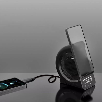 3-in-1 Wireless Bluetooth Speaker with LED Display, Alarm Clock & Fast Charging – Portable Outdoor Speaker