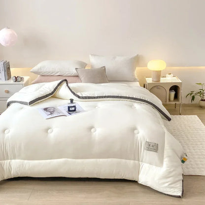 Soybean Fiber Cotton Quilt – All-Season Universal Winter, Spring & Autumn Comfort, Thickened & Warm Quilt Core