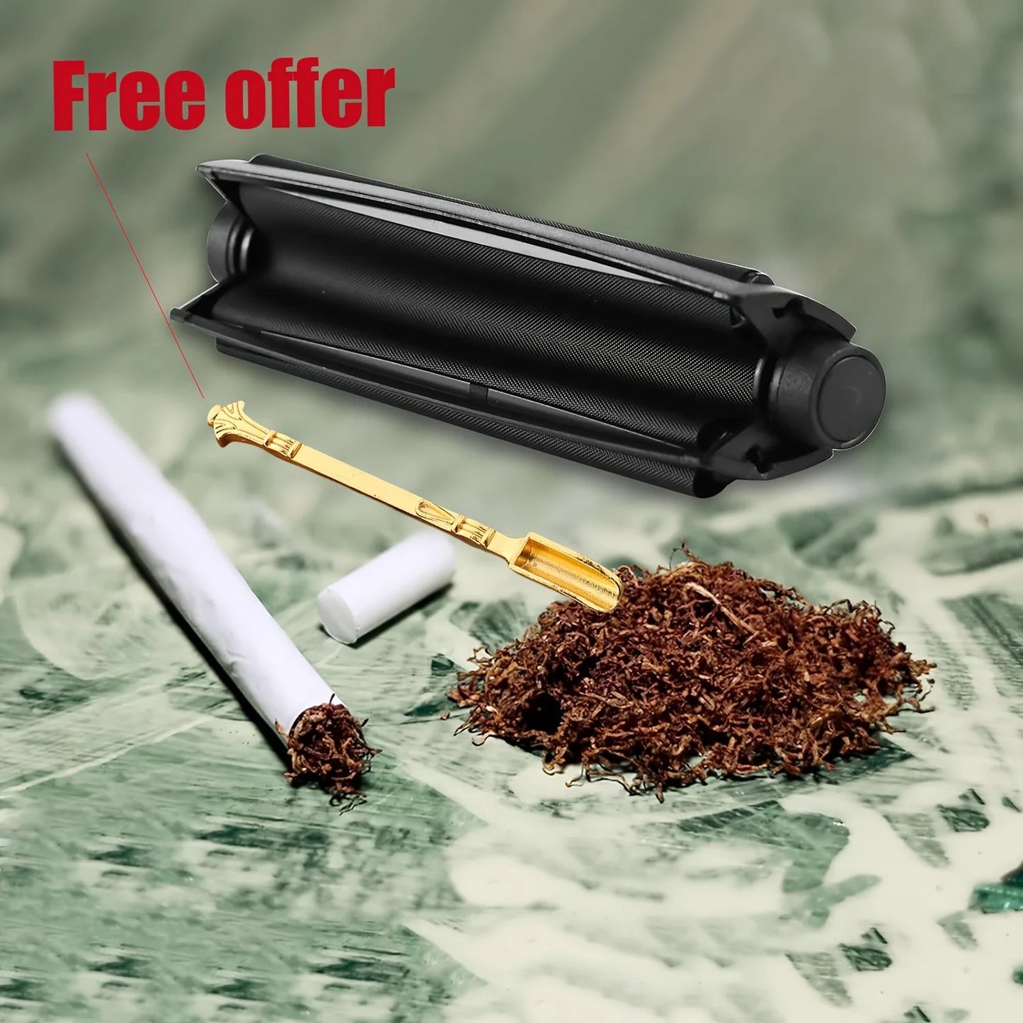 Portable Manual Cigarette Rolling Machine – Handheld Tobacco Filler Roller for Home & Office Use