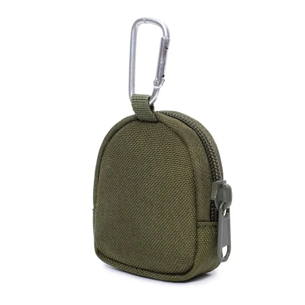 Tactical EDC Key Wallet Pouch – Zipper Coin Purse with Keychain Holder for Men, Outdoor Pocket Bag
