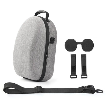 Meta Quest 3 VR Headset Hard EVA Carrying Case with Shoulder Strap – Travel Storage Bag for VR Accessories