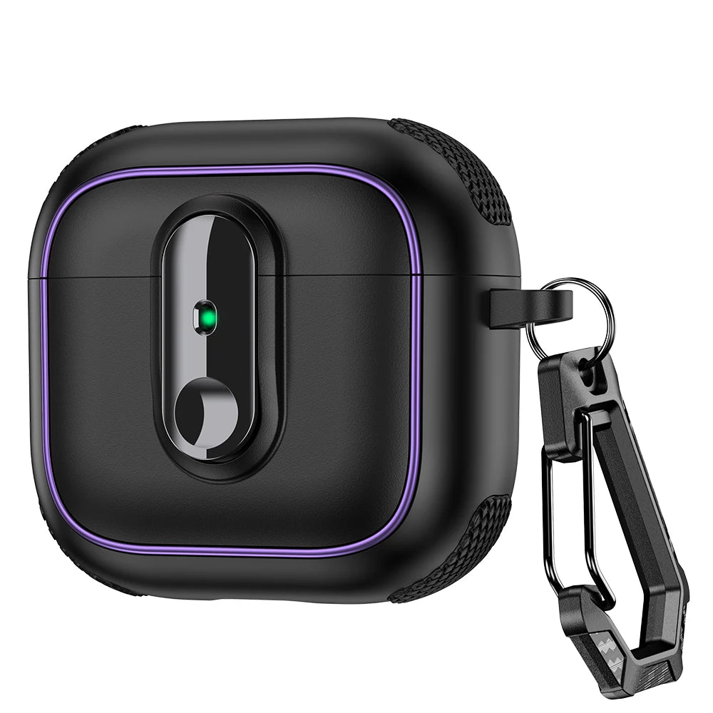 Armor Lock Earphone Case for AirPods – Shockproof TPU & PC Cover for AirPods 1, 2, 3, 4 & Pro 2, 2nd & 4th Gen