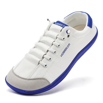 HOBIBEAR Zero Drop Barefoot Shoes – Wide Toe Minimalist Canvas Sneakers for Men & Women