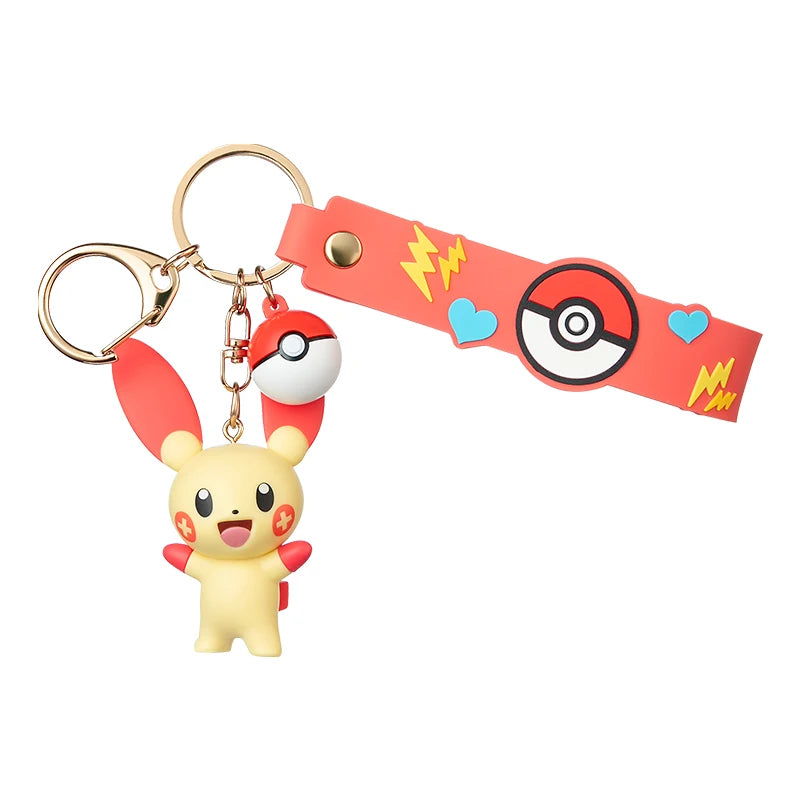 Genuine Pokémon Keychain Figures – Morpeko, Gengar, Meowth, Cubone & Jigglypuff Anime Action Toy Keyring Fragrance Pendant Gift