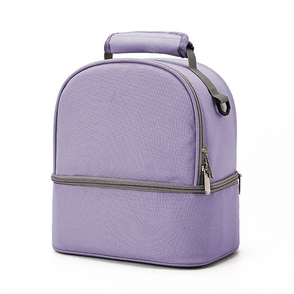 Insulated Double-Layer Mommy Bag — Large Capacity Travel & Picnic Baby Food Handbag