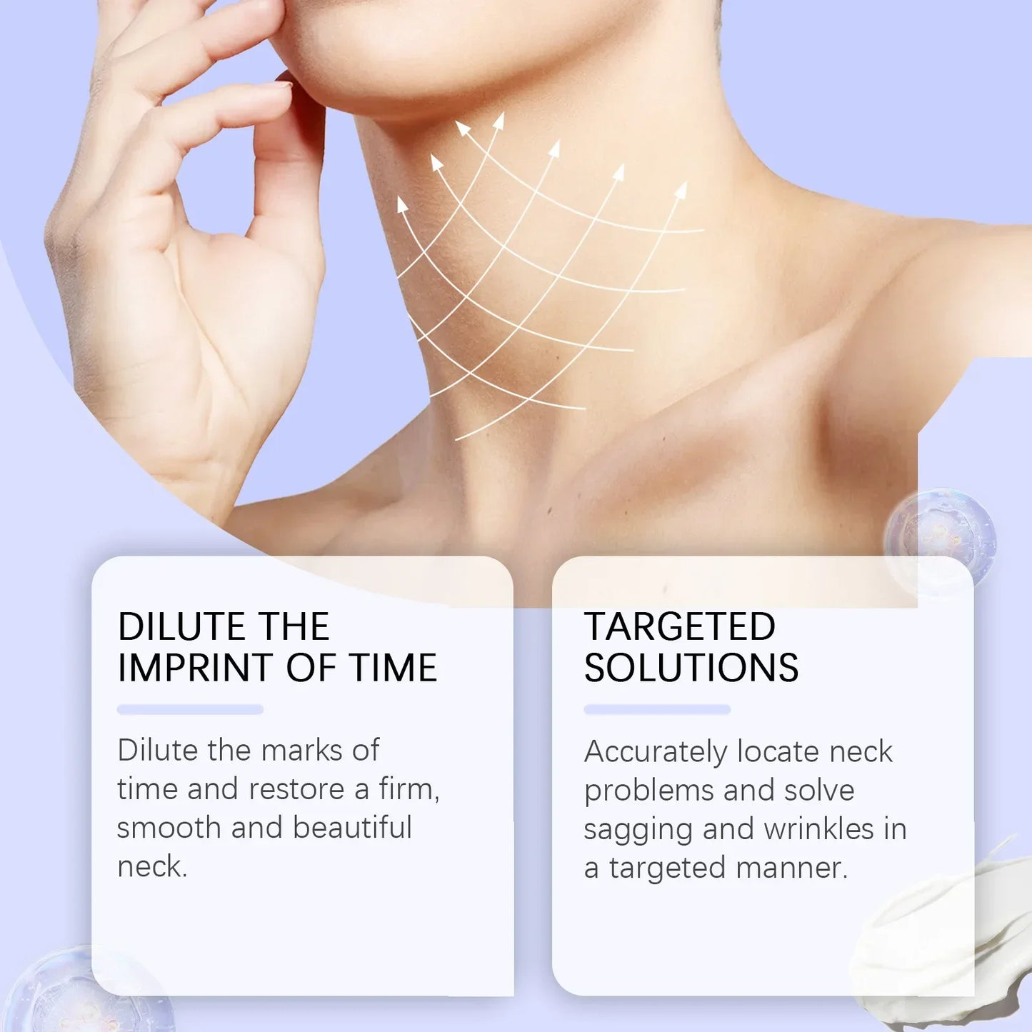 Neck Lift Cream — Firming, Tightening & Brightening, Reduces Fine Lines, Moisturizing & Smoothing Neck Care