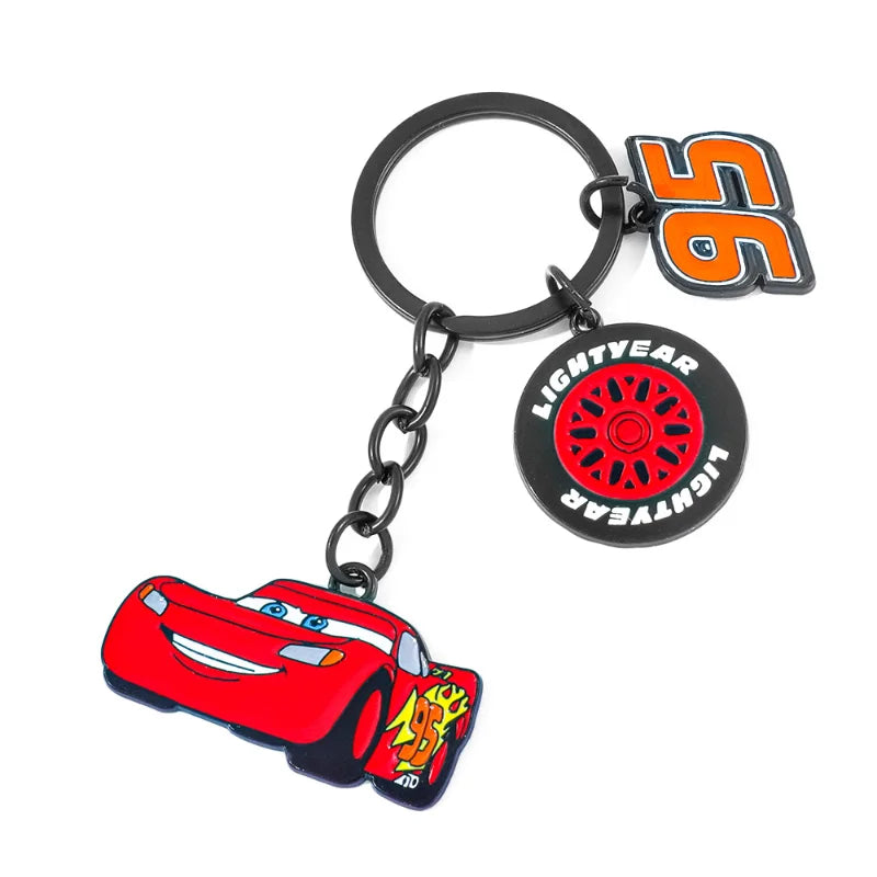 Disney Pixar Lightning McQueen Kawaii Keychain — Cars Cartoon Figure Backpack Pendant Cosplay Gift