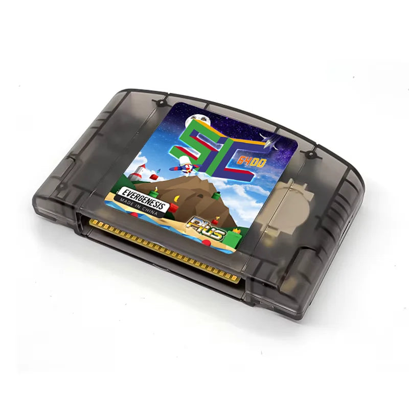 EVERGENESIS SC64 N64 Game Cartridge – 800-in-1 Nintendo 64 Game Card with Free 16GB Card, 64DD Compatible