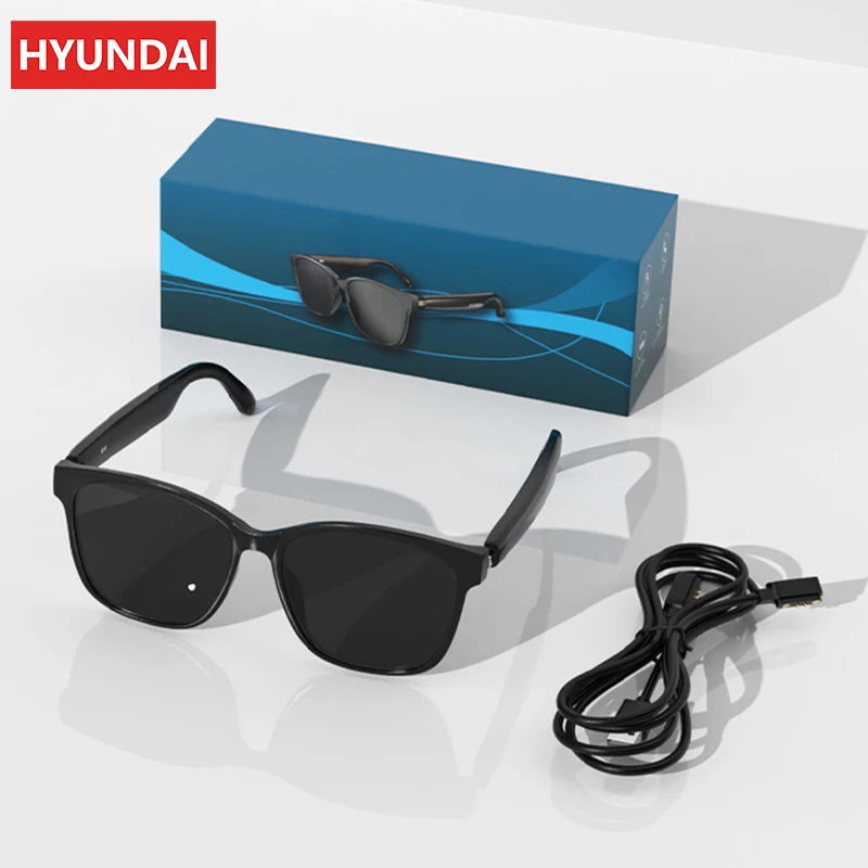 Choice HYUNDAI C8 Bluetooth 5.4 Glasses – Wireless Earphones with HD Mic, Multi-Function Keys, Driving Sunglasses (Lenovo C8 Compatible)